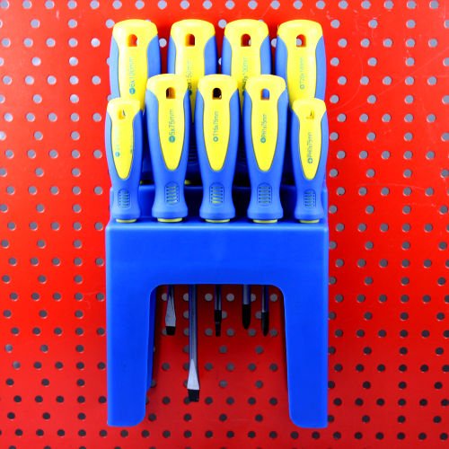 Набір викруток AutoScheich® Набір інструментів Прямий Шліцьовий Хрестовий Torx Перфорований Настінний Чорний, фото №5