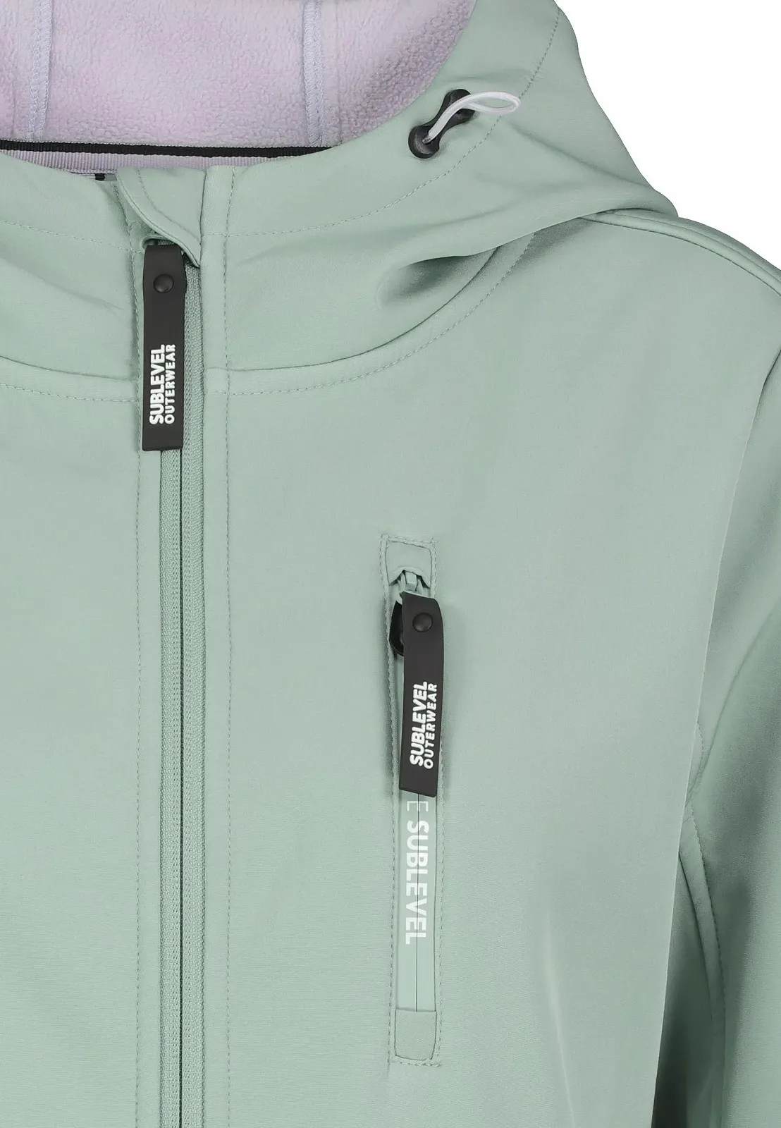 Жіноче пальто софтшелл Sublevel Перехідна куртка з капюшоном, прорізними кишенями, фото №3 Жіноче пальто софтшелл Sublevel Перехідна куртка з капюшоном, прорізними кишенями, фото №3