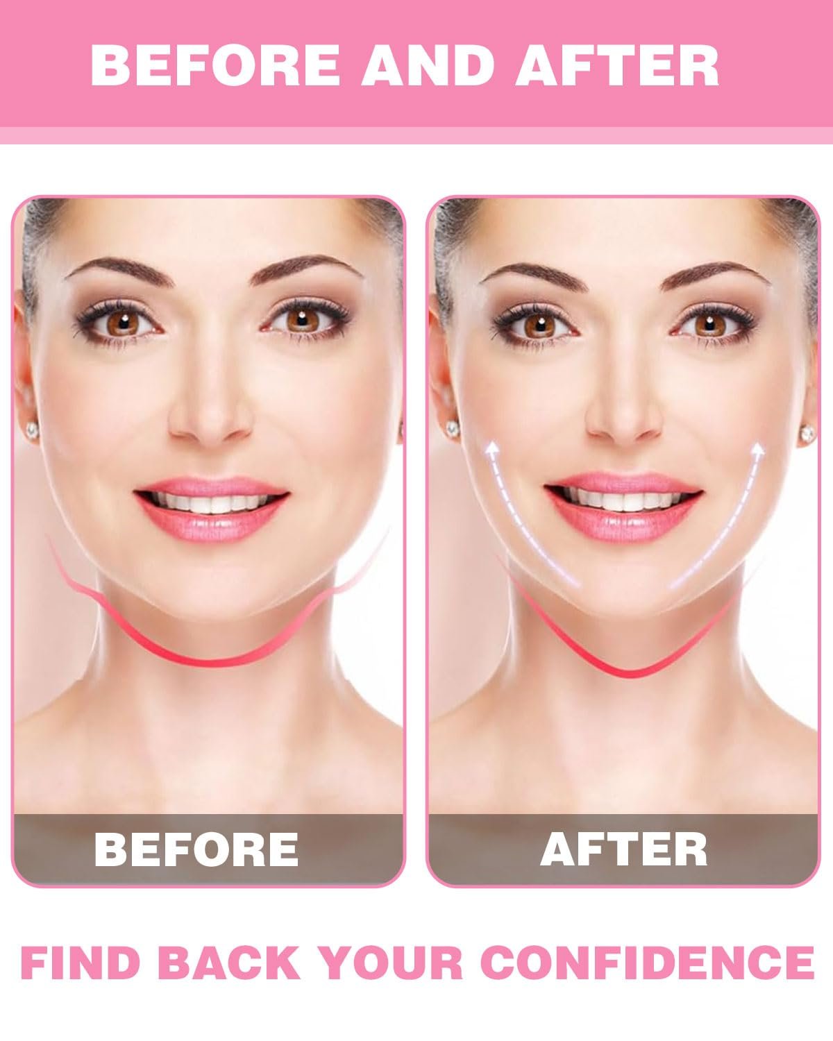 Наклейки для подтяжки лица TPZORJX, 80 шт, с V-образной маской, фото №5 Наклейки для подтяжки лица TPZORJX, 80 шт, с V-образной маской, фото №5