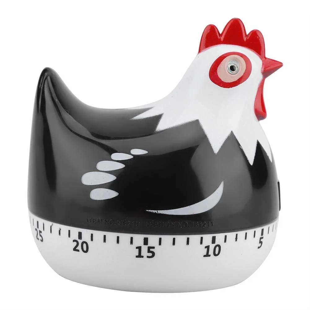 Таймер кухонный цифровой Chicken 55 минут Black, фото №8