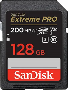 Карта памяти SanDisk Extreme PRO SDXC UHS-I 128 GB V30 200 MB/s U3 4K UHD QuickFlow - Фото 1