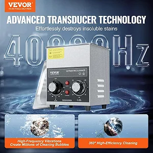 Ультразвуковий очисник Vevor Ultrasonic Cleaners 2L KZ-S2 Silver ціна на synthetic.ua - Фото 1 Ультразвуковий очисник Vevor Ultrasonic Cleaners 2L KZ-S2 Silver synthetic.ua - Фото 1