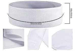 Пов'язка на голову Мікрофібра Білий, набір 6 штук synthetic.ua - Фото 1