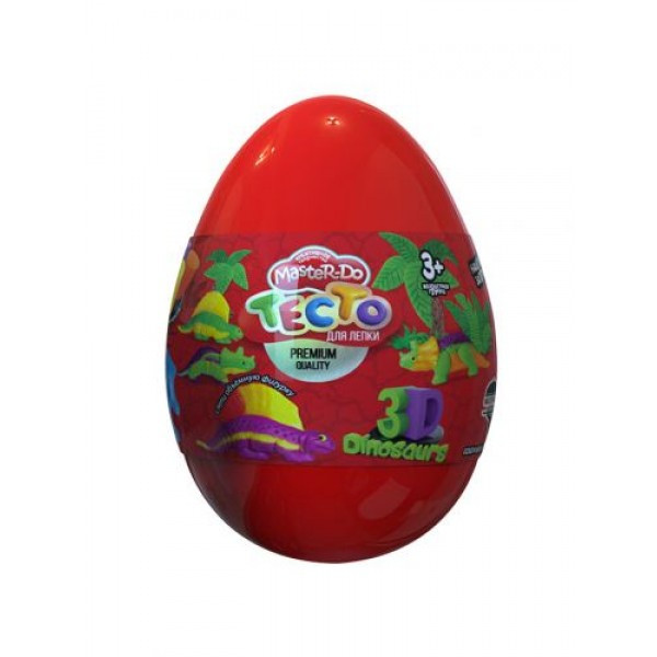 Тесто для лепки Master-Do Яйце динозавра червоне русі, фото №1 Тесто для лепки Master-Do Яйце динозавра червоне русі, фото №1