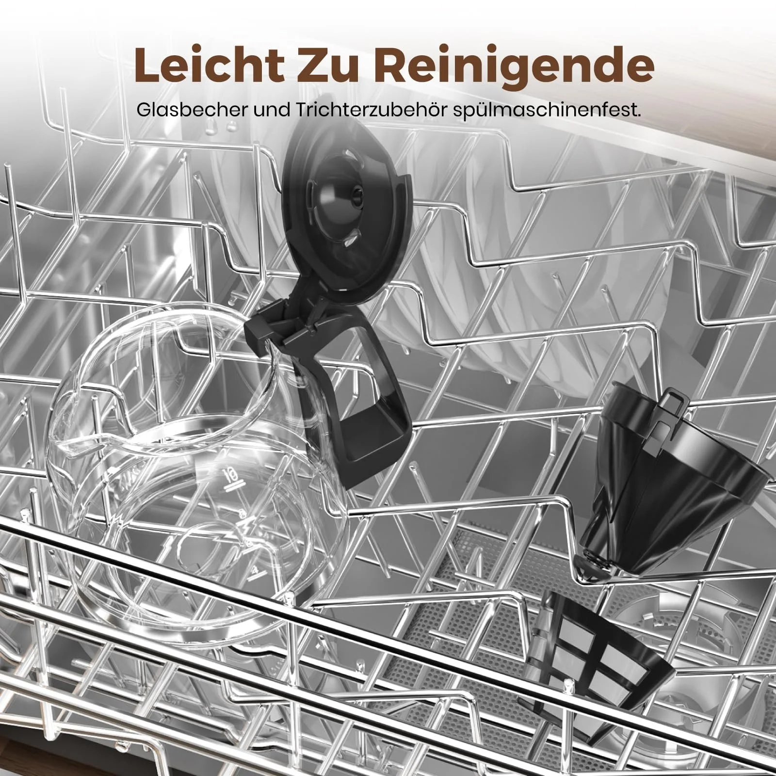 Кофеварка капельная 1.5 л 900 W стеклянный кувшин таймер автоматическое отключение, фото №7