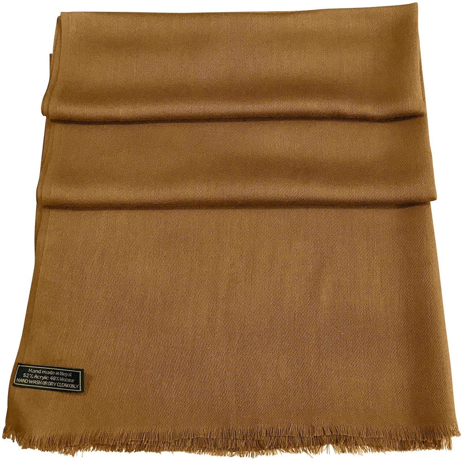 Пашмина CJ Apparel Однотонный Женский Непальский Шарф, фото №4
