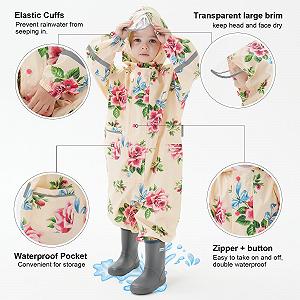 Детский дождевой костюм, дождевик, слитная одежда от дождя для девочек и мальчиков, водонепроницаемые дождевые куртки для малышей, дождевой комбинезон, легкая толстовка с принтами, дождевое пончо 1-10 лет synthetic.ua - Фото 1