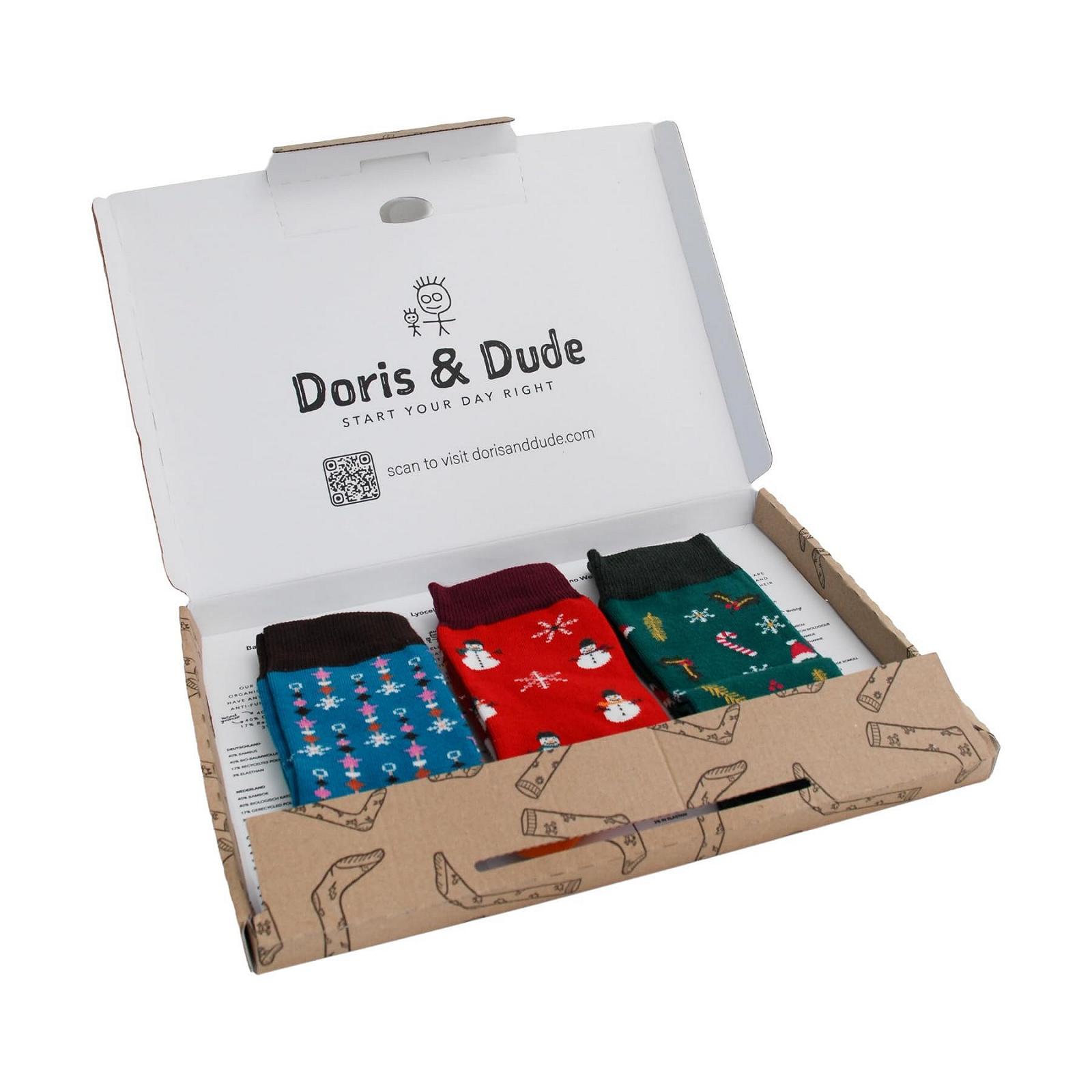 Носки Doris & Dude Bamboo Женские, Набор 3 пары, Размер M 3-7, Рождественские, Мягкие, Прочные, Износостойкие, Дышащие, фото №2