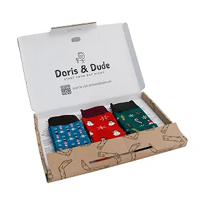 Носки Doris & Dude Bamboo Женские, Набор 3 пары, Размер M 3-7, Рождественские, Мягкие, Прочные, Износостойкие, Дышащие synthetic.ua - Фото 1