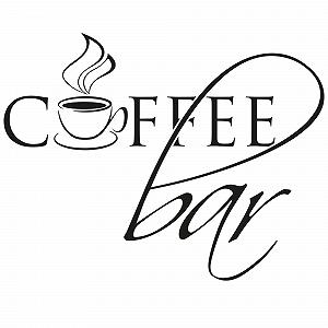 Наклейка на стіну GRAZDesign Coffee Bar з чашкою Самоклеюча 74 x 57 см 080 Коричневий synthetic.ua - Фото 1