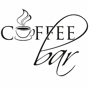 Наклейка на стіну GRAZDesign Coffee Bar з чашкою Самоклеюча 74 x 57 см 080 Коричневий synthetic.ua - Фото 1