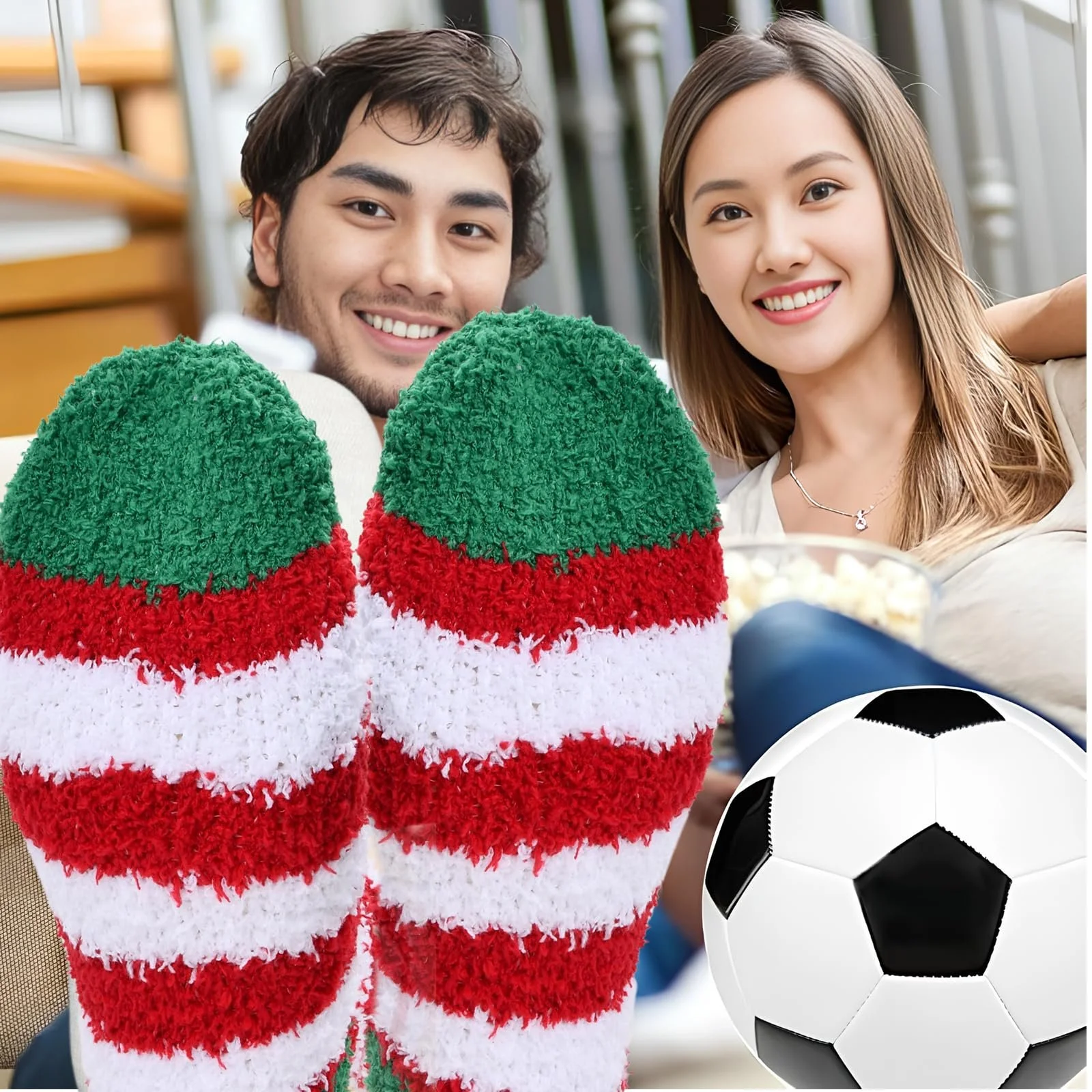 Різдвяні шкарпетки, 6 пар, кольорові, фото №5