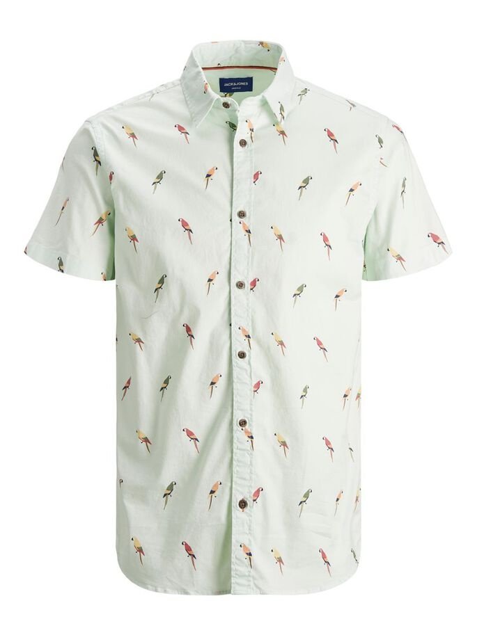 Рубашка Jack&Jones SS 12187953 Бледно-синий Белый L, фото №5