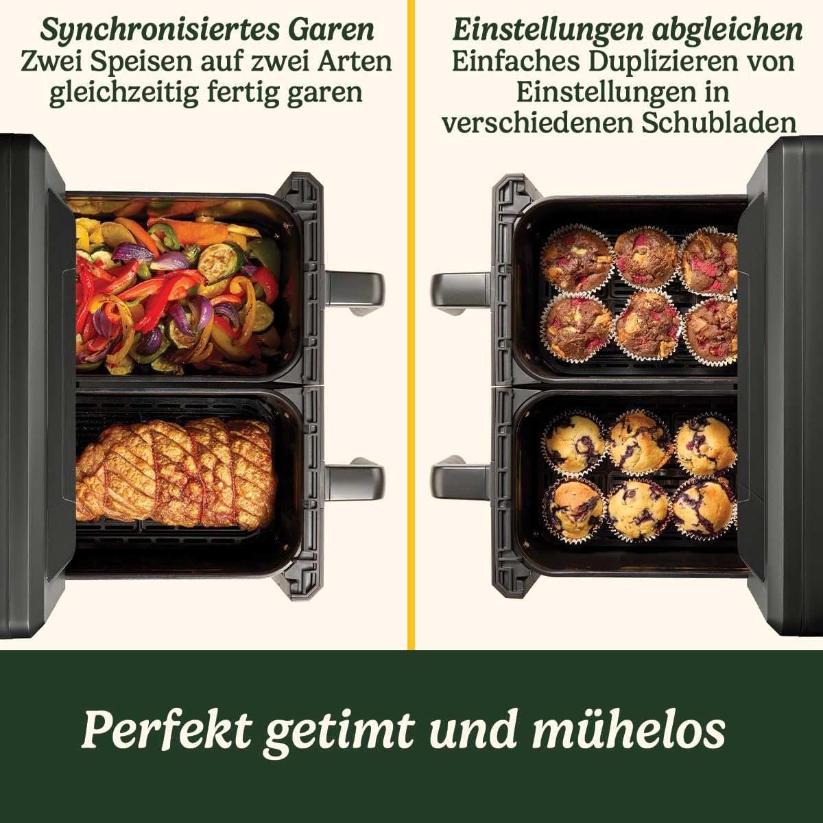 Мультипіч Cuisinart XXL 10.4 L Two-Zone 2 камери 2 x 5.2 L PFAS Free, фото №7 Мультипіч Cuisinart XXL 10.4 L Two-Zone 2 камери 2 x 5.2 L PFAS Free, фото №7