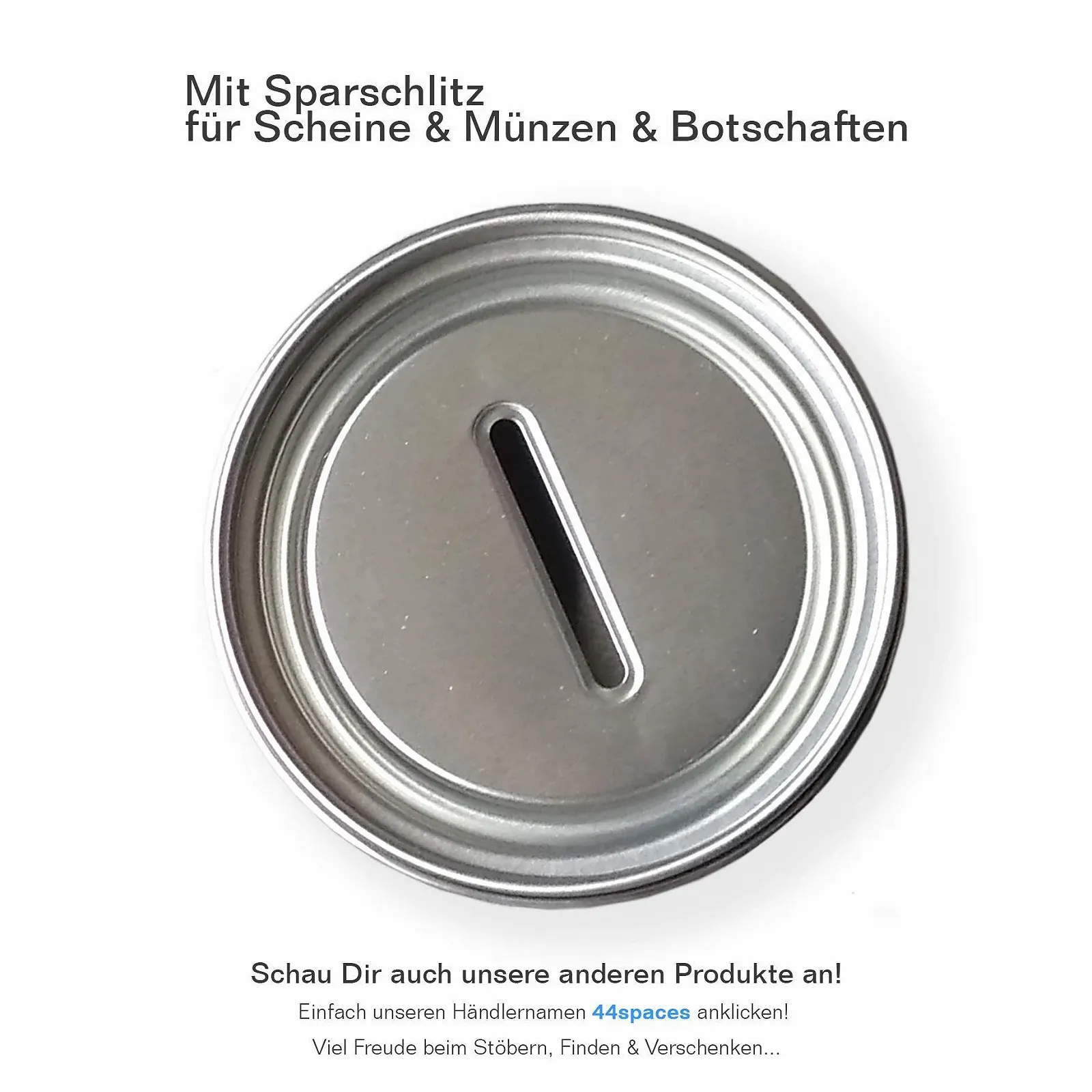 Скарбничка 44spaces Ruhrpott Металева Чорна/Золота 375 мл, фото №5