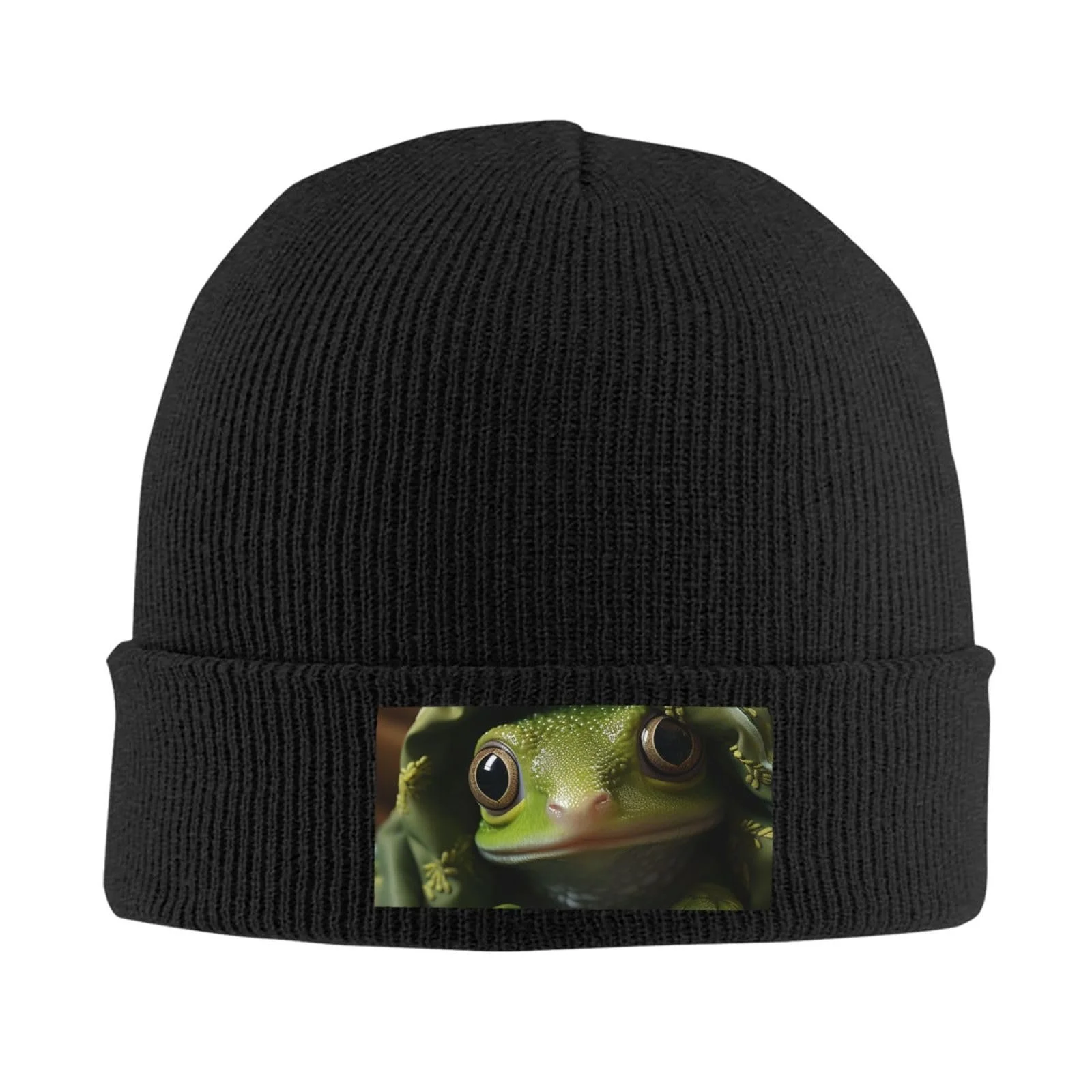 Шапка-бини Green Frog выглядывает из кармана для женщин, зимняя, теплая вязаная, фото №4