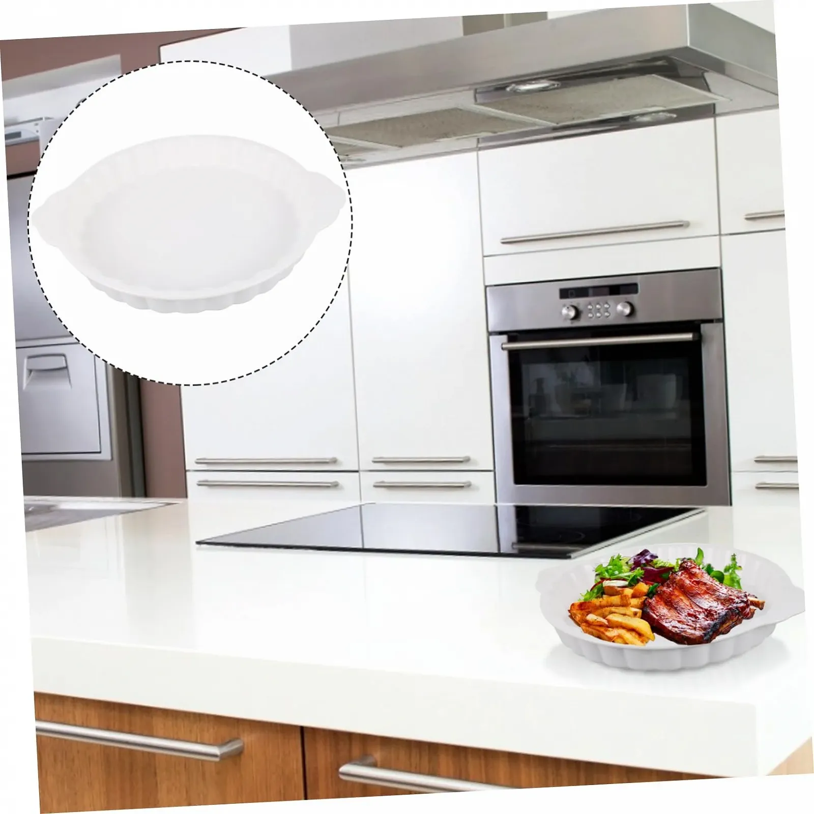 Форма для запекания керамическая с ручками Ретро дизайн, фото №4 Форма для запекания керамическая с ручками Ретро дизайн, фото №4