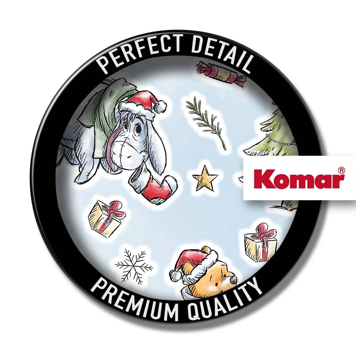 Наклейки на стену Komar Disney Winnie the Pooh Christmas 50 x 70 см 26 шт., фото №3