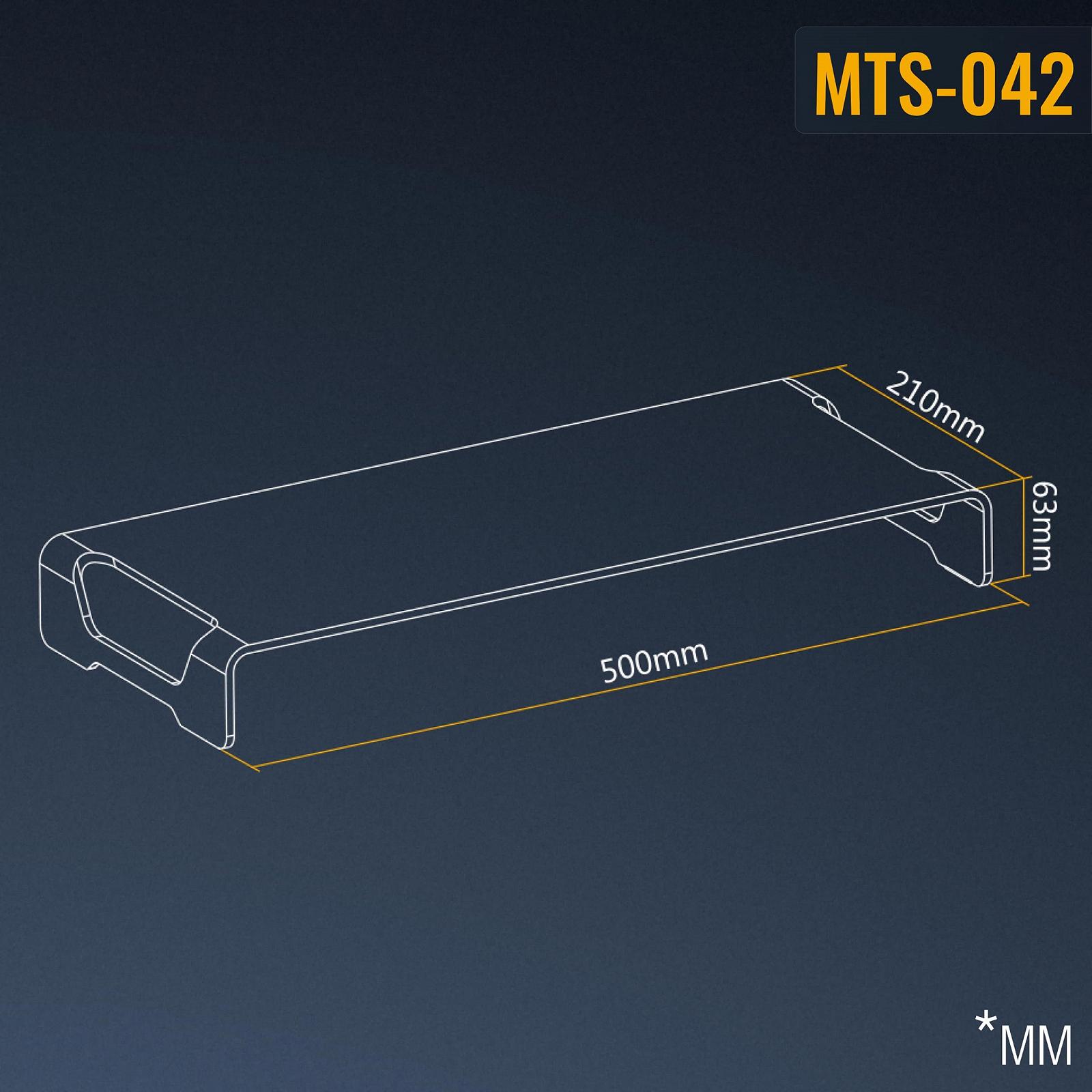 Підставка для монітора RICOO Універсальна для ноутбука, органайзер, основа для принтера, сканера, проєктора, тумба, полиця, одинарний екран, регулювання висоти, алюміній, сріблястий, фото №8