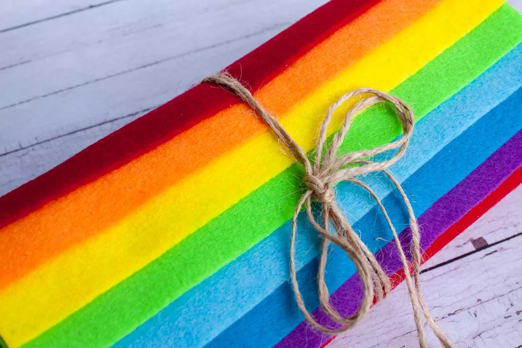 Набор мягкого фетра для поделок Лентомания 20*30см Радуга FELTRNBW, фото №1