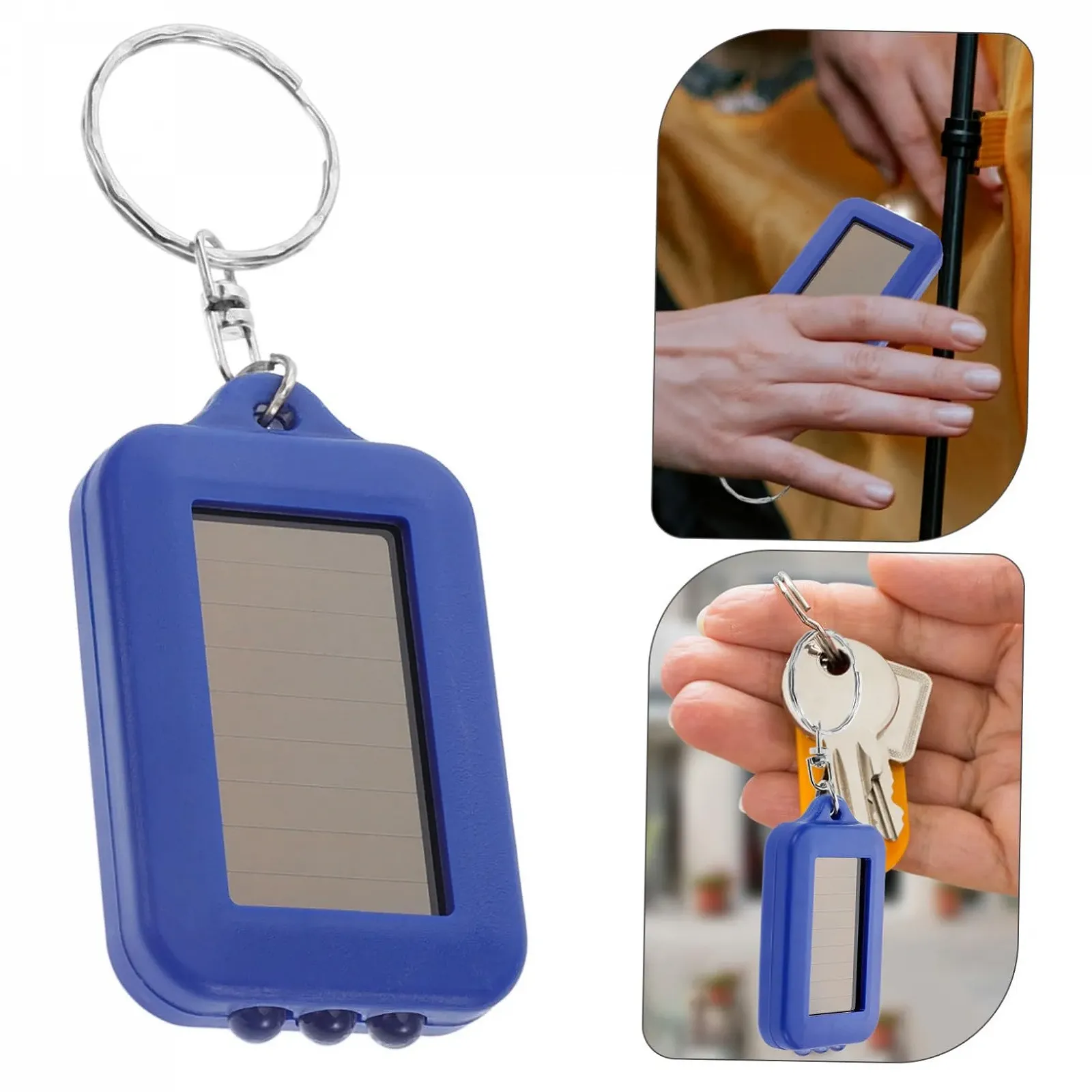 Ліхтарик iplusmile Сонячний 5шт Брелок ліхтарик Акумуляторний Синій, фото №8