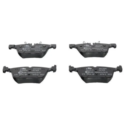 Комплект гальмівних колодок дискового гальма ATE 13.0460-7304.2 для MERCEDES-BENZ задня вісь, фото №2