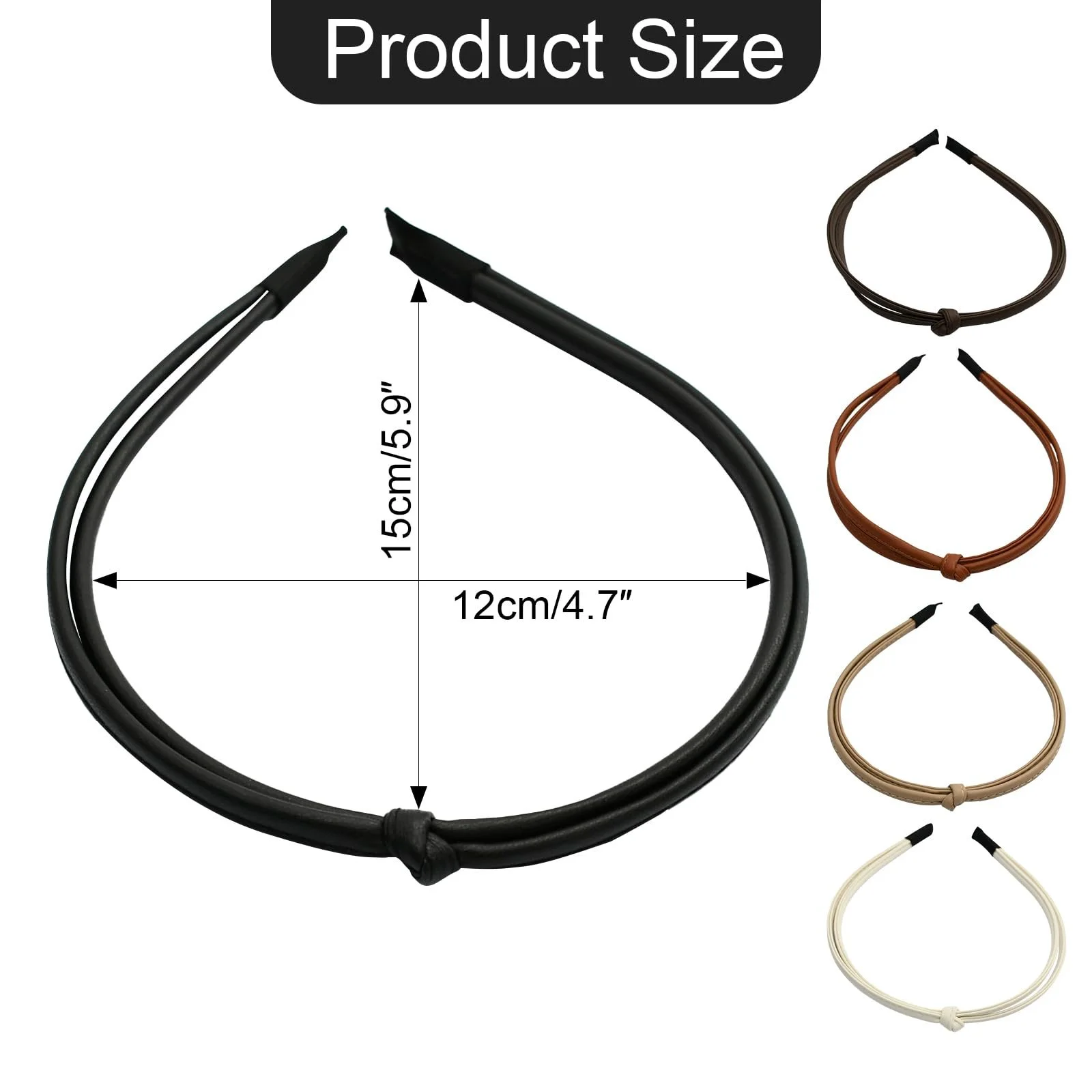 Жіночий обруч Шкіряний набір з 5, фото №2