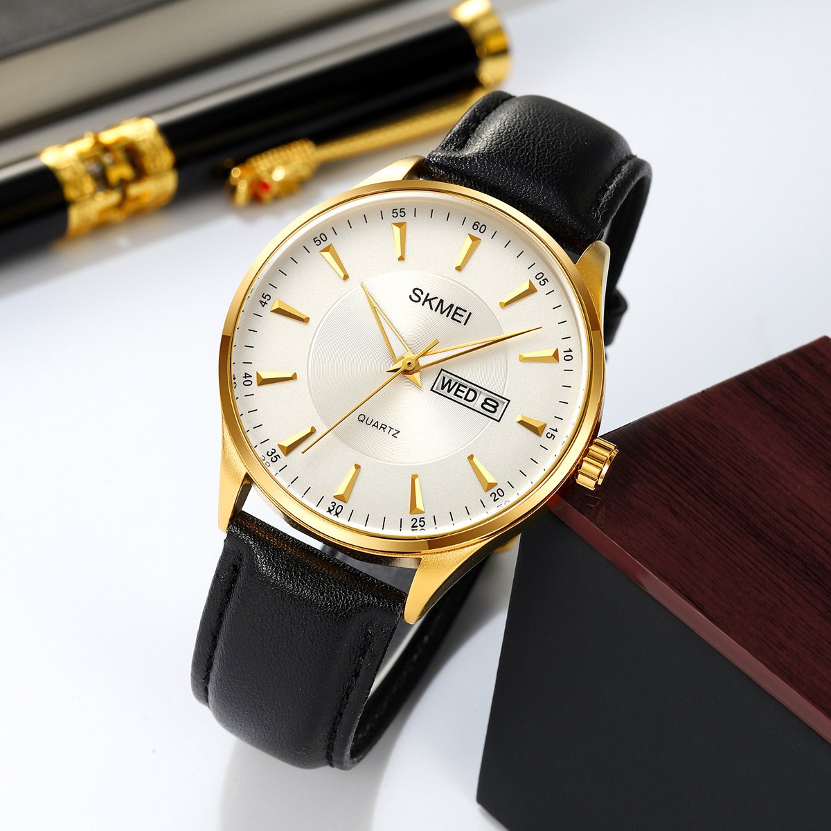 Годинник Skmei 2075GDSI Gold-Silver, фото №4