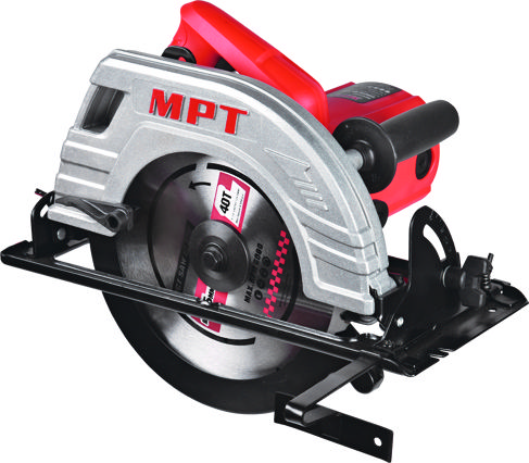 Пила циркулярна MPT PROFI 2200 Вт 235х25.4 мм 4500 об/хв пропил 85 45-90° аксесуари 2 шт MCS2303, фото №1