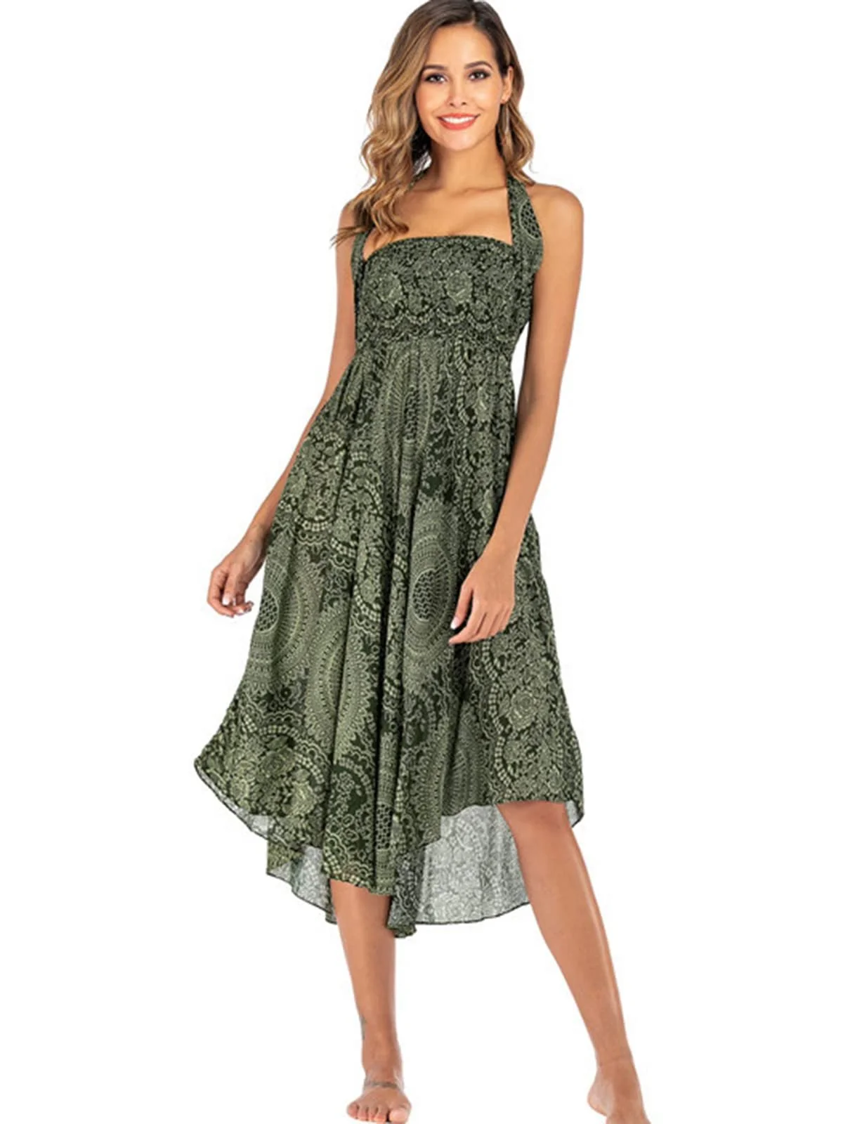 Довга спідниця з принтом Adigaber Жіноча шифонова, фото №1