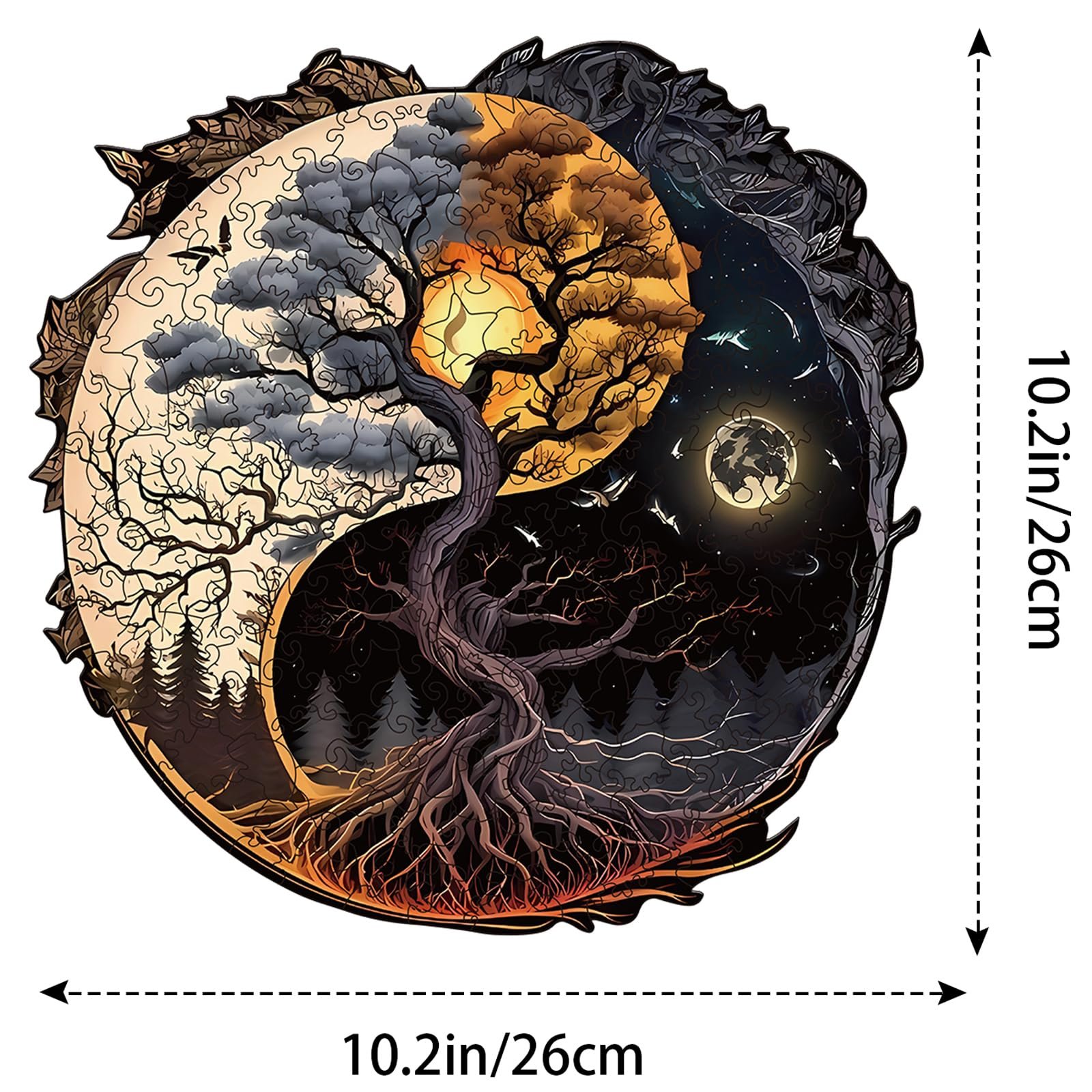 Пазл деревянный Tree of Life 200 деталей Animal Shape, фото №7
