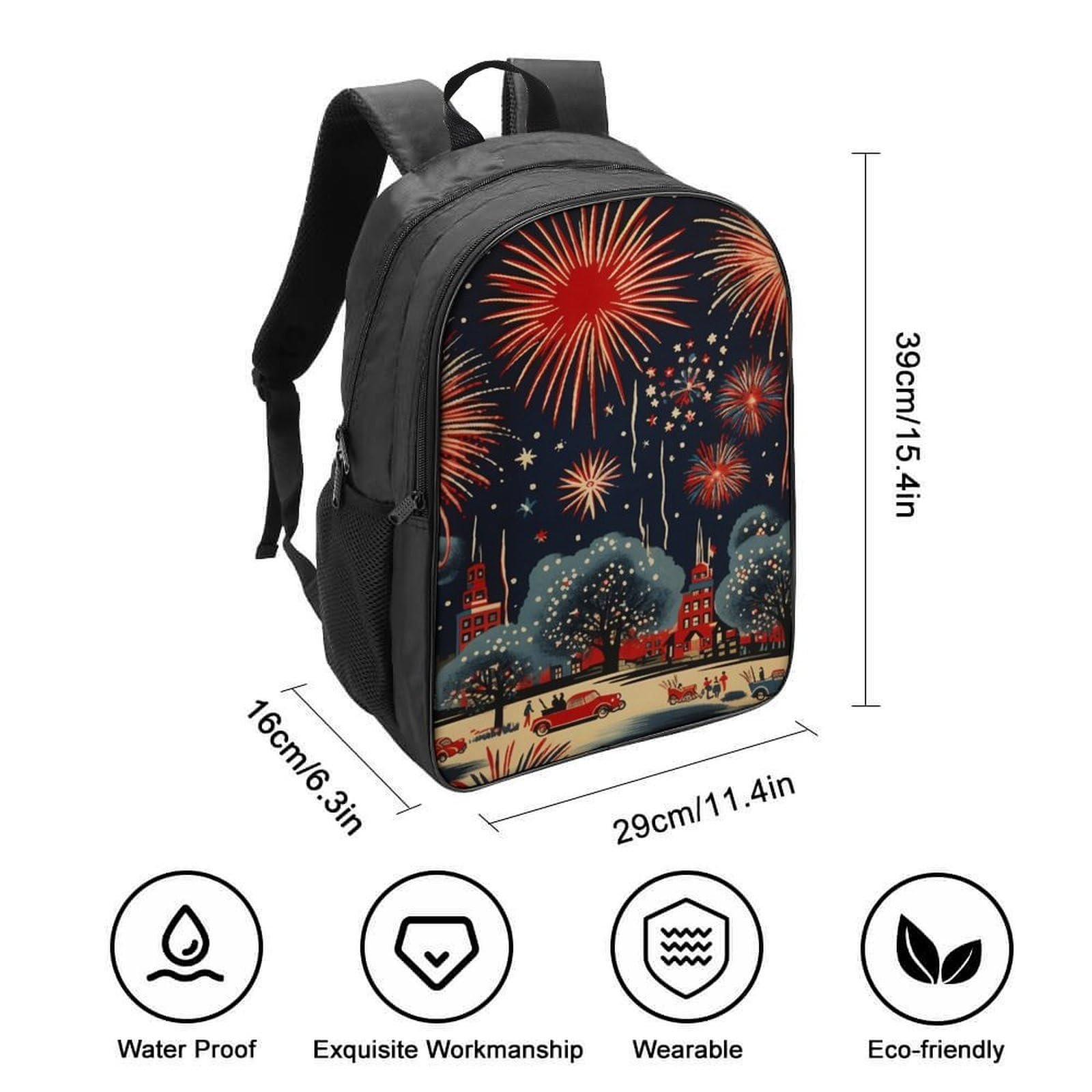 Ранець FPAKAKIIE Fireworks 40x28x16см, фото №2