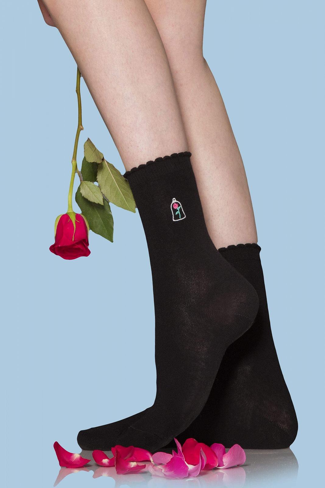 Жіночі шкарпетки SockShop 3 пари Princess з вишивкою, бавовна, фото №6