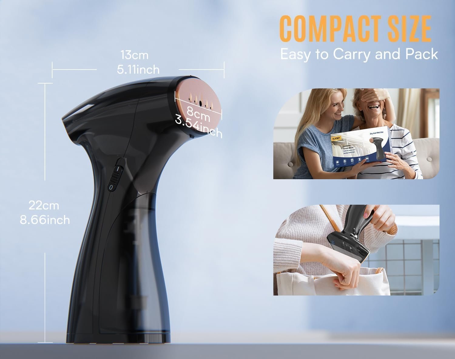 Ручной отпариватель Blesgam 1600 Вт 25 г/мин Black, фото №5 Ручной отпариватель Blesgam 1600 Вт 25 г/мин Black, фото №5