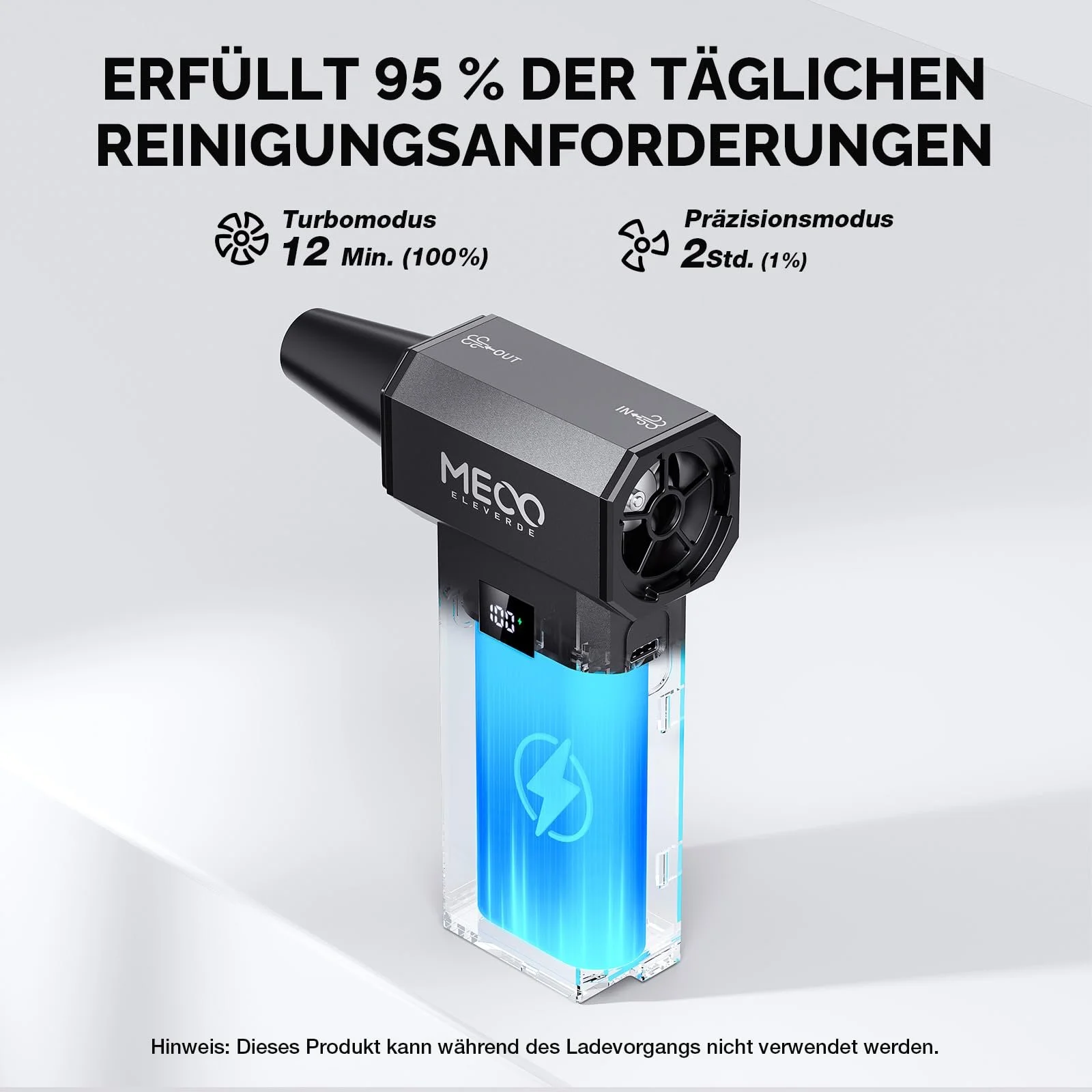 Електричний очищувач стисненим повітрям MECO ELEVERDE 220 000 RPM 100 швидкостей LED-дисплей 4000 mAh x 2, фото №7 Електричний очищувач стисненим повітрям MECO ELEVERDE 220 000 RPM 100 швидкостей LED-дисплей 4000 mAh x 2, фото №7