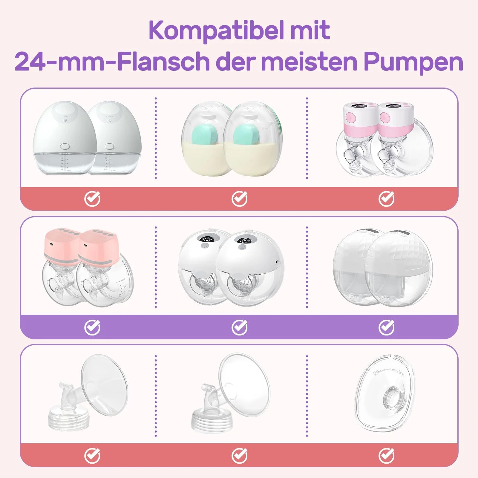 Вставка для молокоотсоса Nuliie, набор 10 шт, 13/15/17/19/21 мм, совместимая с Momcozy/Medela/Nuliie, фото №3 Вставка для молокоотсоса Nuliie, набор 10 шт, 13/15/17/19/21 мм, совместимая с Momcozy/Medela/Nuliie, фото №3