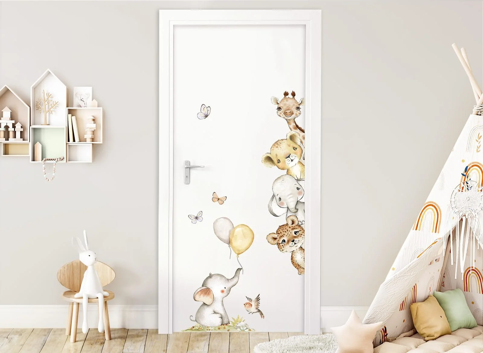 Наклейка на дверь Little Deco Safari Animals DL5080 Right, фото №2