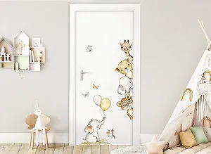Наклейка на двері Little Deco Safari Animals DL5080 Right synthetic.ua - Фото 1