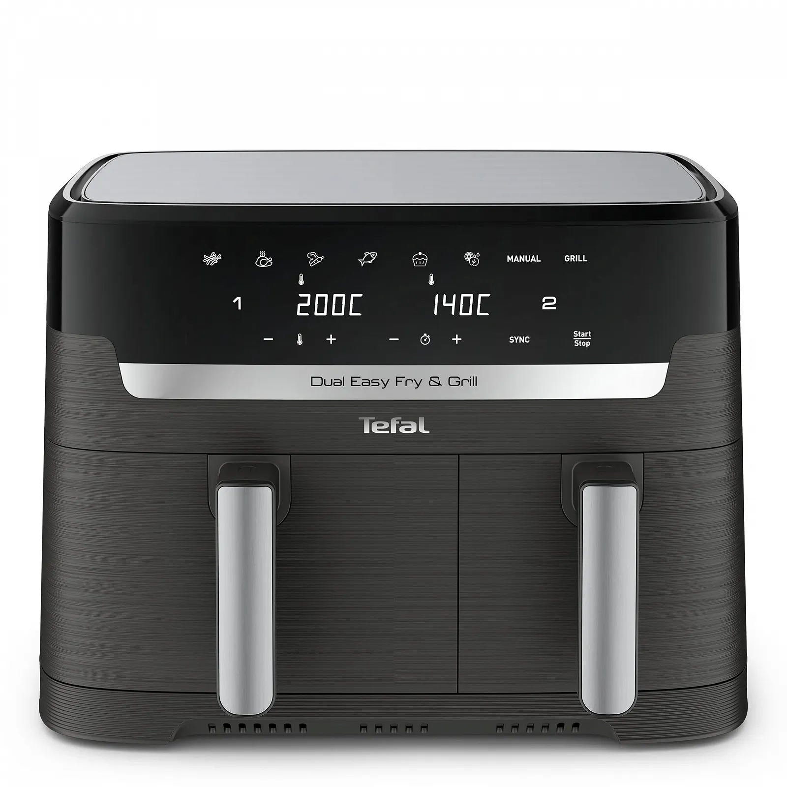 Мультипечь-гриль Tefal Easy Fry & Grill Dual XXL EY905B10 8,3 л нержавеющая сталь, фото №2 Мультипечь-гриль Tefal Easy Fry & Grill Dual XXL EY905B10 8,3 л нержавеющая сталь, фото №2