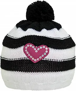 Шапка дитяча з помпоном розмір голови 48 50 см вік 1-3 роки чорний - Фото 1