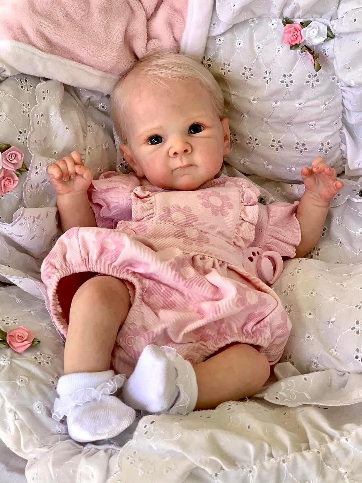 Лялька Zero pam Reborn Baby Girl 18-дюймова з повного силікону, фото №1