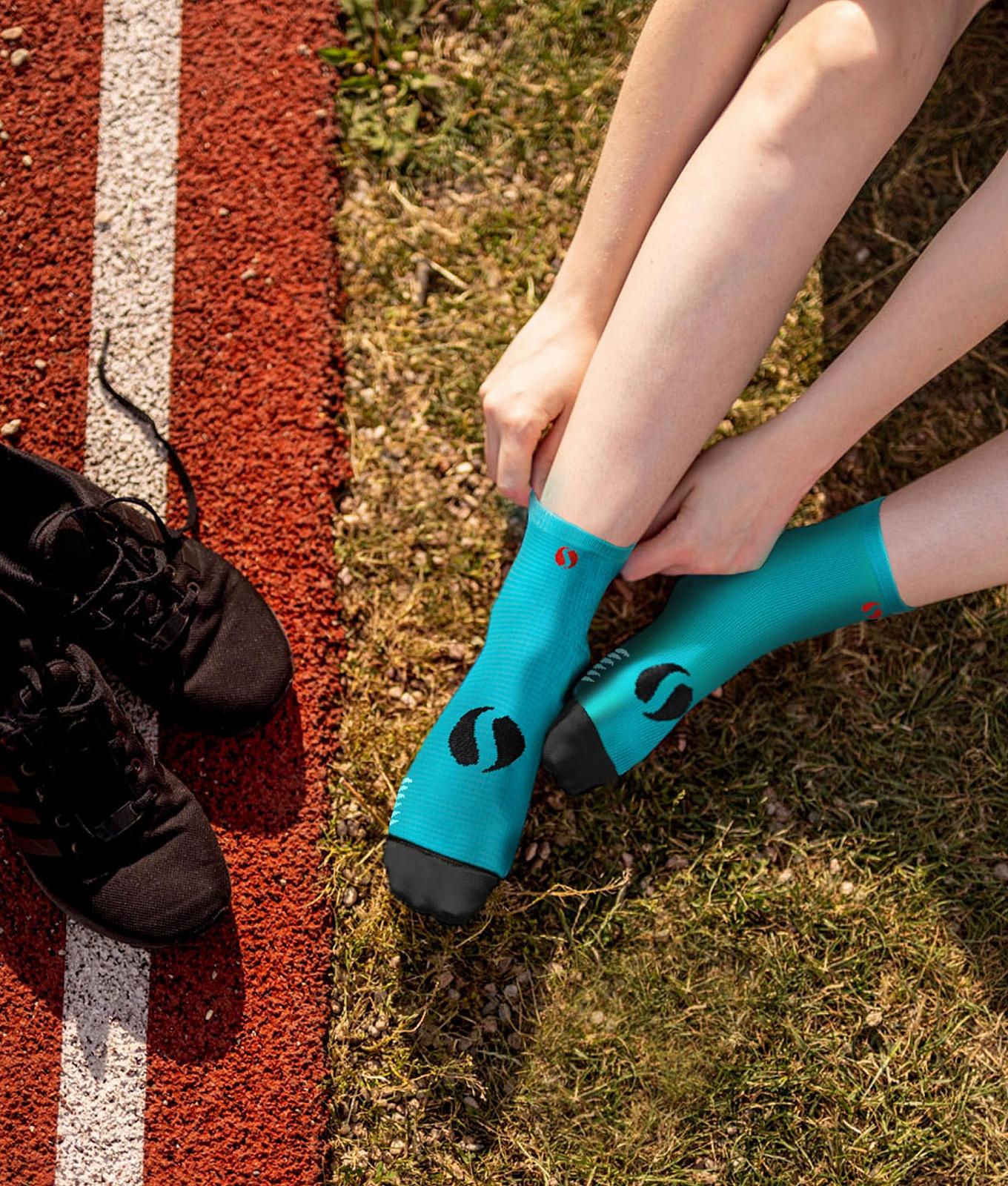 Носки для бега sesto senso 3 пары цветные спортивные носки мужские женские спортивные носки, фото №2