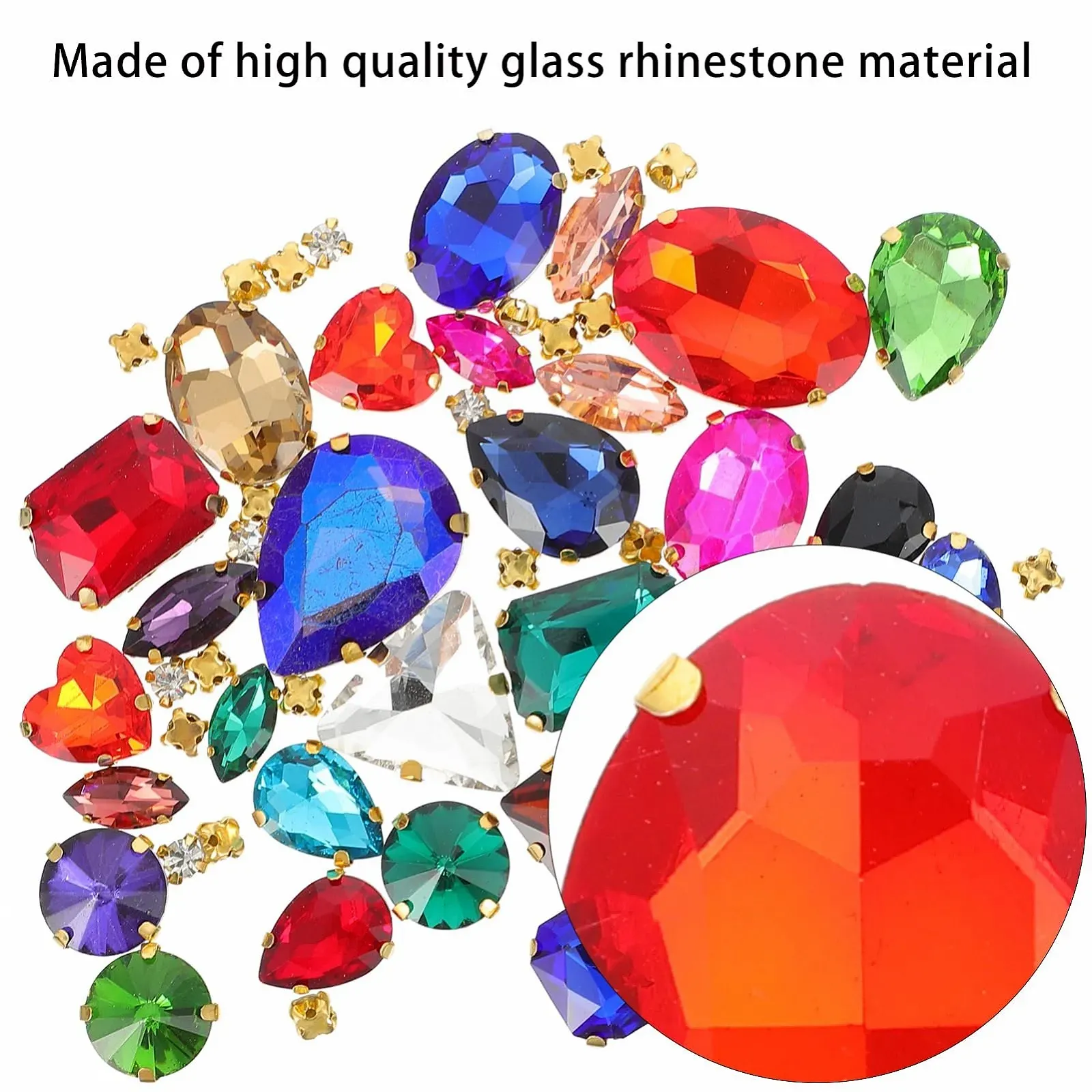 Пришивні скляні кристали STOBOK для аксесуарів для одягу, фото №6