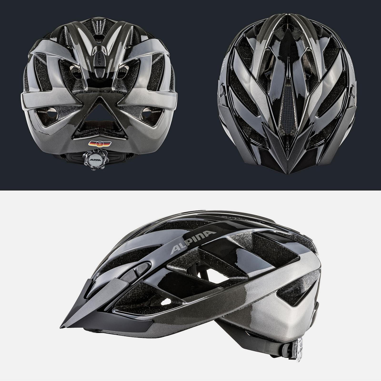 Шлем велосипедный ALPINA Panoma Reflective с сеткой от насекомых и возможностью установки светодиода для взрослых, фото №4