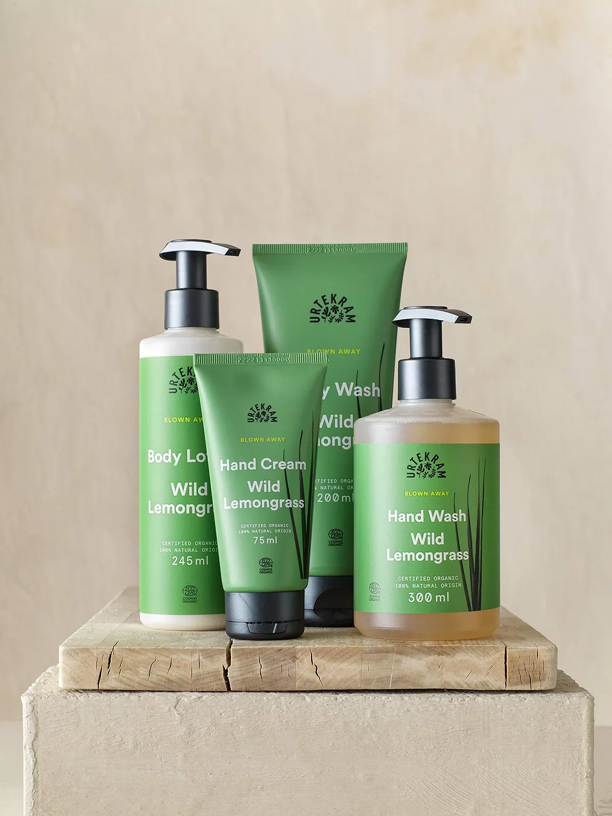 Крем для рук Urtekram Blown Away Wild Lemongrass Organic 75 мл (2 шт. в упаковці), фото №2