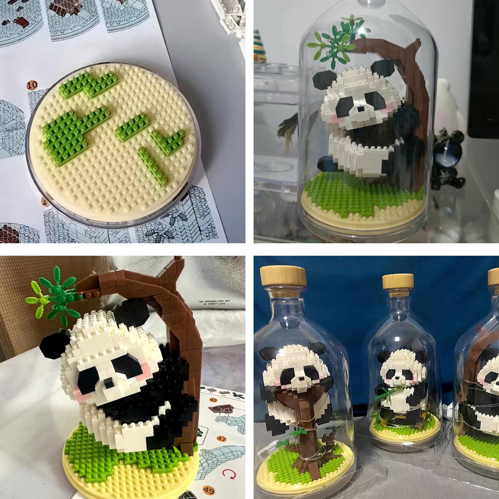 Блоки NVOSIYU Panda Mini Building з футляром 2838, фото №7