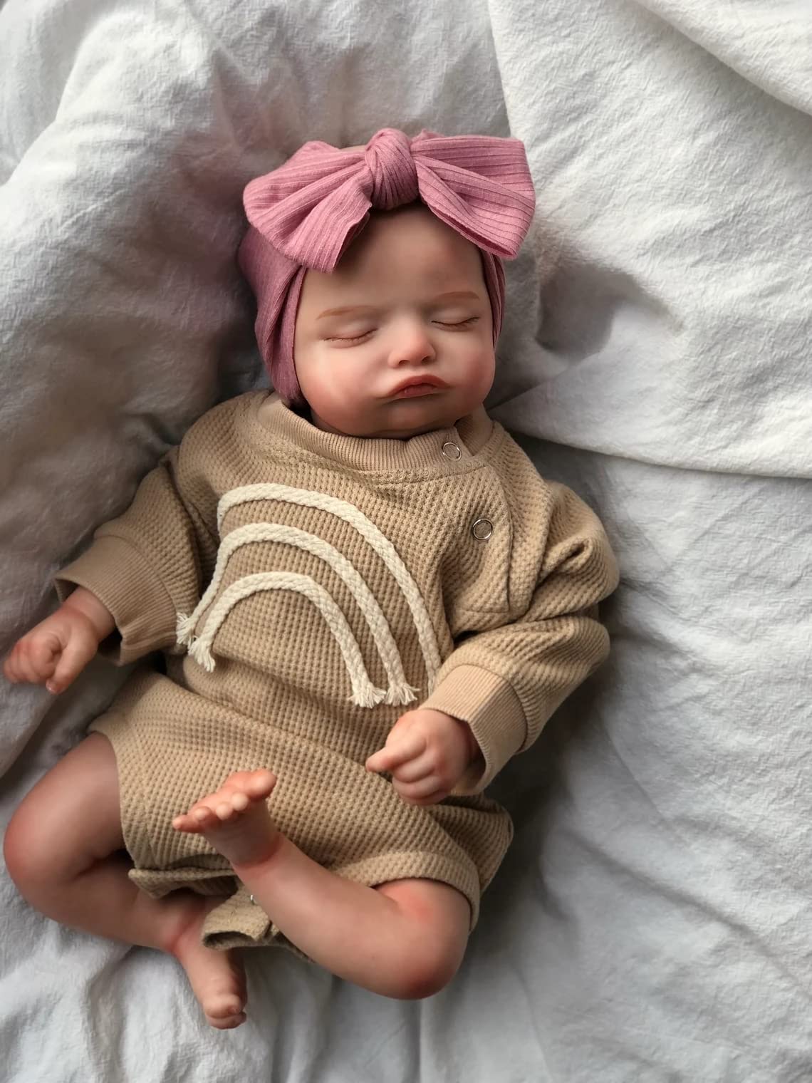 Кукла Zero pam Reborn Baby Doll 20 Inch Baby Doll Like Real Baby Silicone Baby Girl Lifelike Soft Body, фото №3