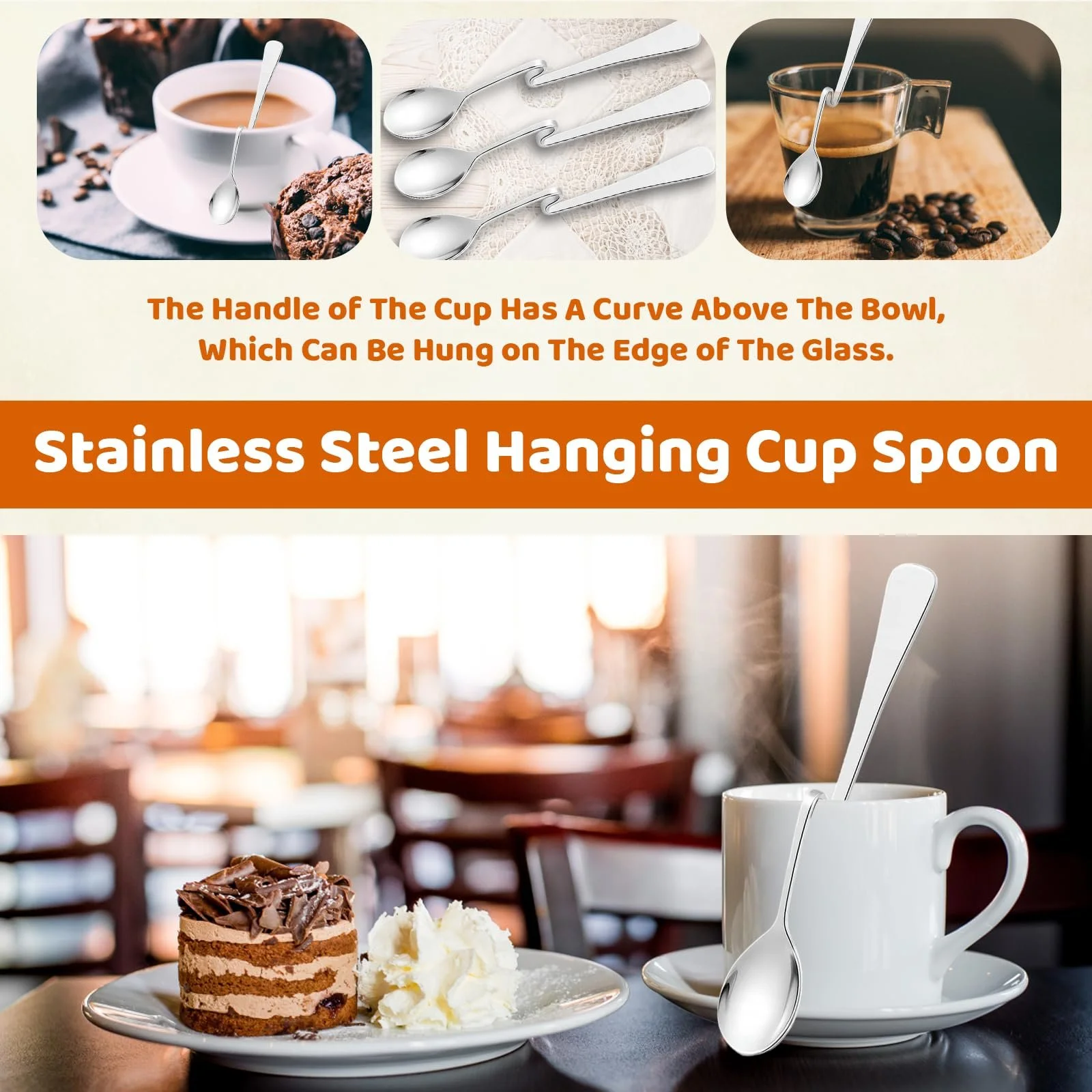 Ложка чайна Jam Нержавіюча сталь з крученим дизайном, фото №5