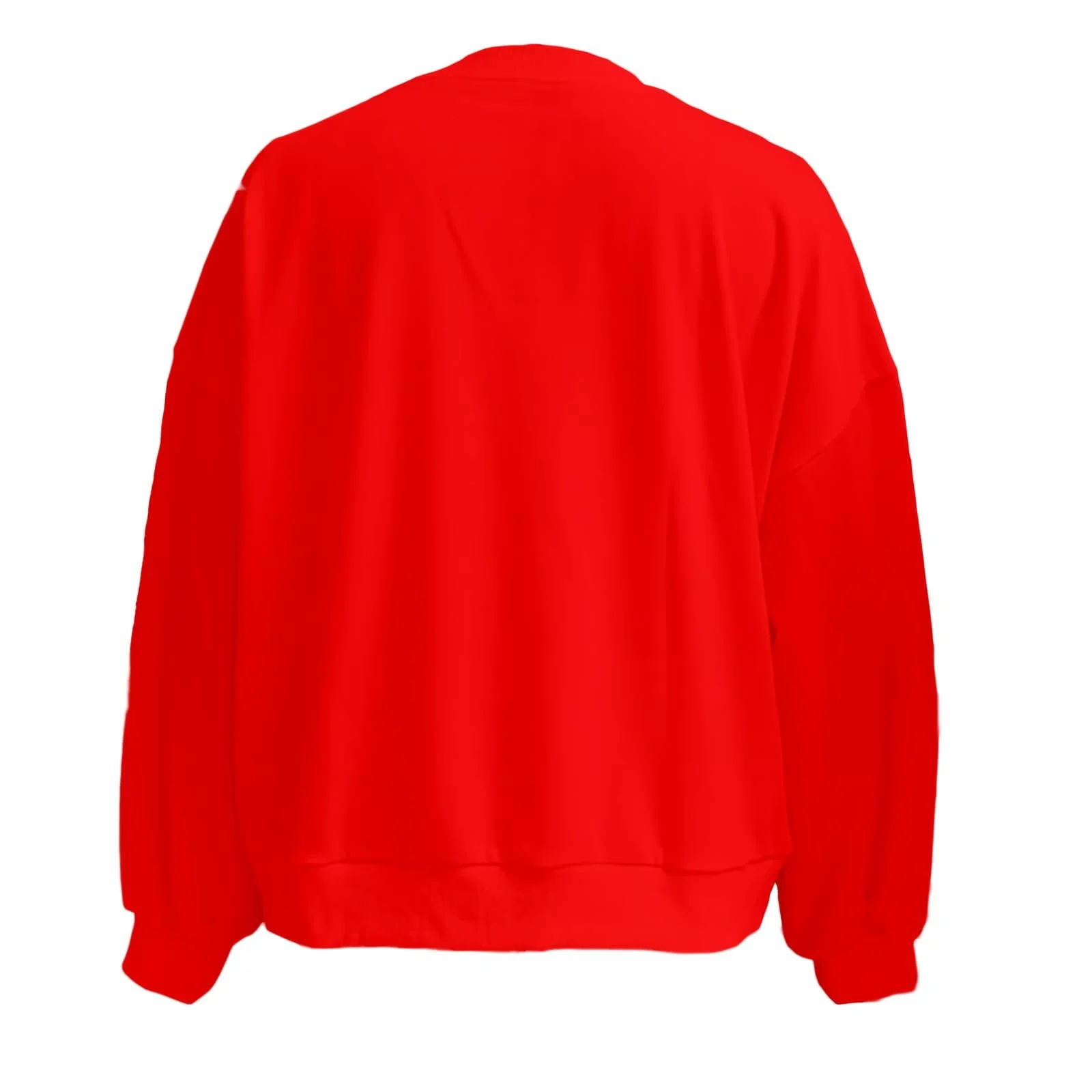 SANSIWU Женский Ретро Свитшот с блестящими стразами, графической надписью, круглым вырезом, длинными рукавами, повседневный джемпер, рождественские праздничные топы, фото №6