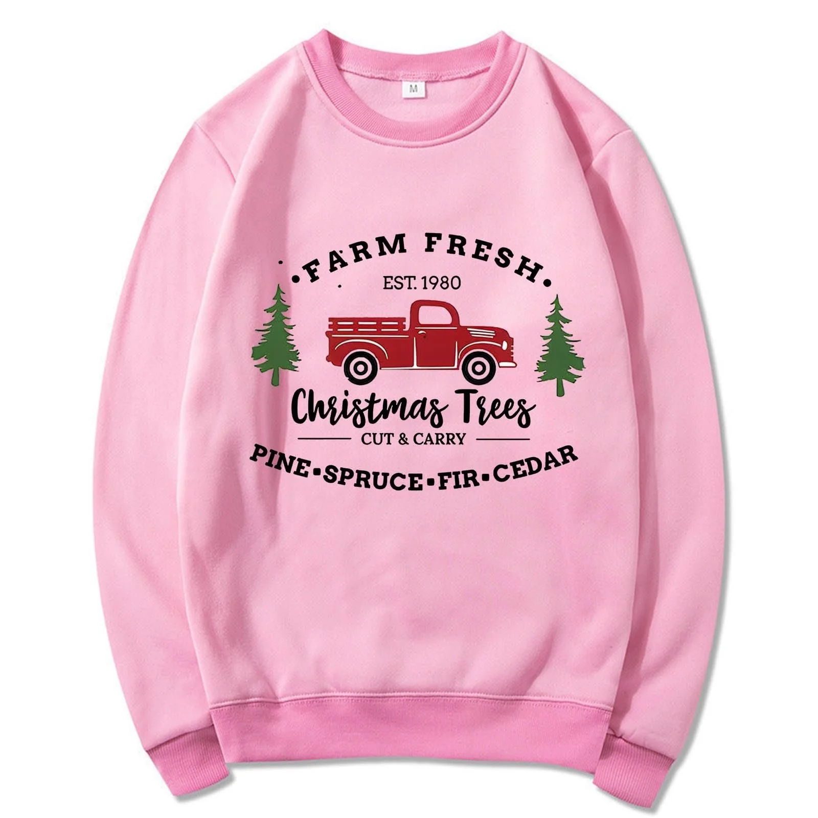 Женский Свитер с круглым вырезом Модный Повседневный Принт с буквами Круглый вырез Длинный рукав Топы, фото №2